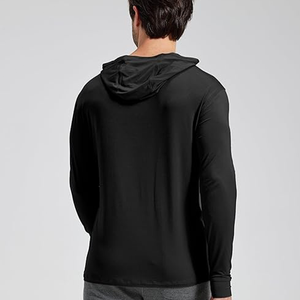 Sweat à capuche de pêche personnalisé pour homme avec passants pour les pouces, léger, séchage rapide, UPF 50, en polyester, décontracté, avec logo imprimé sur le devant, pour l'automne - Product Image 6