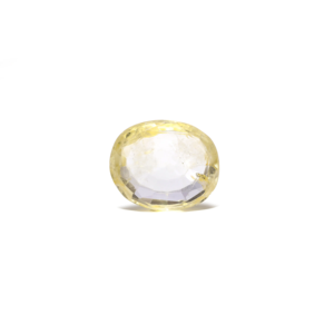 Yellow Sapphire Loose Gemstone 6.07 Carat Oval Cut for Fine Jewelry - Product Image 1