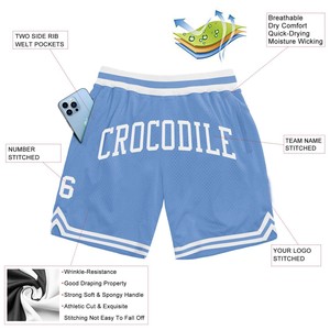 Nouveaux shorts de basketball rétro personnalisés pour hommes, respirants en maille, style hip-hop, taille mi-haute, avec lacets décoratifs, poches zippées - Product Image 5