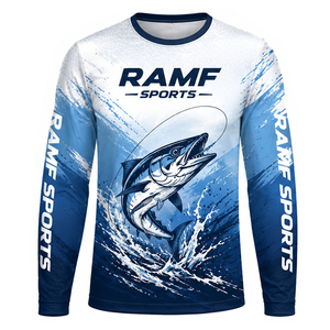 เสื้อฮู้ดดี้ตกปลาแบบกำหนดเอง ป้องกันรังสียูวี UPF 50+ ไซส์ใหญ่ พิมพ์ลายดิจิตอล ซับลิเมชั่น แห้งเร็ว เสื้อท็อปส์ ยูนิเซ็กซ์ 10-14 วัน 10 ชิ้น - Product Image 1