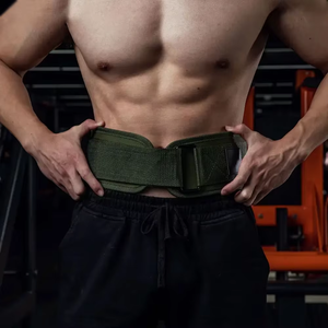 <b>Men</b> Women Dual Velcro Neoprene Weightlifting <b>Belt</b> High Compression Fitness Guard <b>Belt</b> - Product Image 3