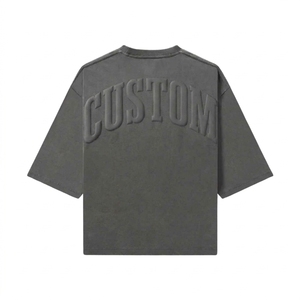 Camiseta de Manga Corta para Hombre, Corte Regular, Transpirable, Cuello Redondo, Informal, para Fitness, 100% Algodón, Impresión Digital, Color Sólido, Calidad Premium - Product Image 1