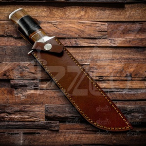 Couteau Bowie SIZZCO D2 en acier, fabriqué sur mesure, à lame fixe, pour la chasse, la survie, tactique, manche en cuir, cadeau idéal - Product Image 6