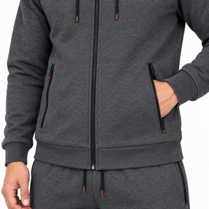 Chándal al por Mayor de Tela de Algodón y Felpa con Diseño Impreso Personalizado y Logotipo Bordado para Entrenamiento Físico, Ropa Deportiva Premium - Product Image 5
