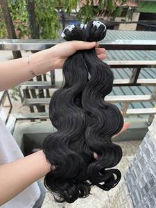 Vente en gros Tendance de haute qualité Body Wave noir Bundle Têtes de formation de cheveux humains vietnamiens pour les femmes noires - Product Image 2