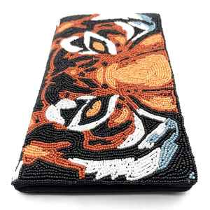 Women's Stylish Handcrafted Seed Beads Embroidery Clutch Hand <b>Bag</b> for <b>Party</b> Use for <b>Girls</b> Beaded Clutch - Product Image 3