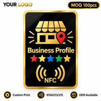 Carte NFC en PVC pour le marketing sur les réseaux sociaux, promotion commerciale, Instagram/Facebook, code QR, paiement activé, fonctionnalité Tap to Follow, balise NFC