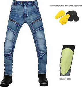 Pantalones vaqueros negros rasgados de motociclista personalizados al por mayor 2026, de diseño, ajustados, desgastados, apilados, de mezclilla para hombre - Product Image 3