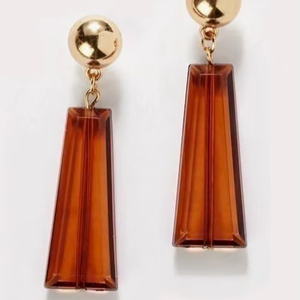 Trendy Hoop Design <b>Earring</b> Pearl <b>Green</b> Palm Leaf for Engagement Wedding Party or Gift Gifts & Crafts Resin Crafts - Product Image 1