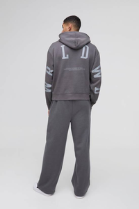 Sudaderas personalizadas para hombre, tela de 500 g/m², algodón, estilo casual, extragrandes, con logotipo en relieve 3D e impresión digital para unisex - Product Image 2