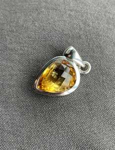 Glowing Citrine Pendant 925 Sterling Silver Handmade Natural Faceted Gemstone November Birthstone Jewelry Gift - Product Image 5