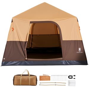 Carpa Inflable para 6 Personas con Bomba Recargable, Tubos de Aire de TPU, 4 Ventanas Grandes de Malla, Portátil y Fácil de Instalar para Acampar al Aire Libre - Product Image 1