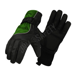 ถุงมือป้องกันความปลอดภัยสำหรับงานช่างอุตสาหกรรม ทำจากหนังสังเคราะห์คุณภาพพรีเมียม ทนความร้อน ป้องกันไฟฟ้าสถิต สายรัดข้อมือปรับได้ กันน้ำ - Product Image 3