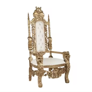 Chaises de trône antiques Chaises de trône de luxe pour la fabrication de meubles de mariage d'hôtel en Indonésie - Product Image 5