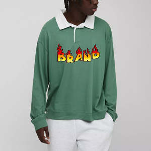 Custom made heavyweight 100% cotton Men's <b>Polo</b> <b>shirt</b> custom DTG printed logo solid colour slim fit man <b>polo</b> <b>shirt</b> - Product Image 1