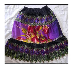 Nueva Falda Plisada para Mujer con Bordado Polinesio Personalizado, Estilo Único, Ropa de Alta Calidad de las Islas Micronesias, Tela Transpirable - Product Image 4