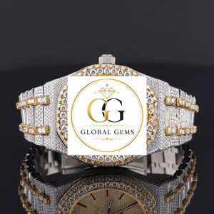 Reloj Automático con Diamantes Moissanite VVS en Oro, Esfera con Números Romanos, Caja de Acero Inoxidable para Hombre, Precio de Fábrica, Superventas - Product Image 1