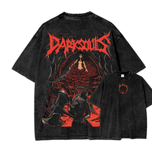 Custom Streetwear Oversized Graphic <b>T</b> Shirt Japanese Fish <b>Back</b> Print Cotton Loose Fit Supplier - Product Image 6