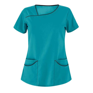 Wholesale Women's Nursing <b>Scrub</b> Uniforms Printed <b>Scrubs</b> Set Stretch <b>Scrub</b> <b>Top</b> Jogger Pants Hospital Work - Product Image 5
