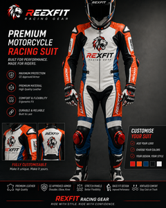REXFIT Motorcycle Racing Suit Polyester Full Sleeve Breathable <b>Plus</b> <b>Size</b> Men's Riding <b>Jacket</b> All Seasons Customizable Design - Product Image 2