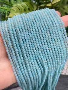 Cuentas de Amazonita Natural, Lisas y Redondas, de 2mm, 3mm, 4mm y 6mm, Cuentas Sueltas para Fabricación de Joyería, Pulseras, DIY, Venta al Por Mayor - Product Image 6