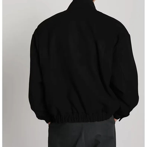 Chaqueta de Lana de Oveja de Lujo para Hombre con Cuello Alto, Estilo Urbano Holgado, Abrigo de Moda Casual Cálido para Otoño e Invierno, Marca Personalizada - Product Image 4