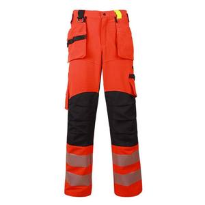 Pantalon de travail haute visibilité RICSA pour homme, certifié CE, en polyester, avec bandes réfléchissantes, genoux renforcés, résistance à l'abrasion - Product Image 5