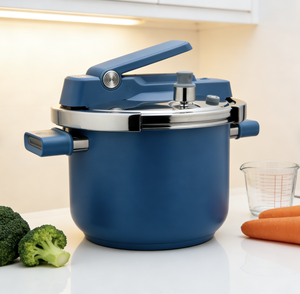 <span class=keywords><strong>Olla</strong></span> <span class=keywords><strong>a</strong></span> Presión Patentada Zoombo, Libre de PFAS, de Alta Calidad, Acero Inoxidable 18/8, Compatible con Inducción y Gas - Product Image 2