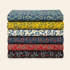 Tela de Algodón de Diseño Jaipur Moda Anaya I con Estampado Tradicional de Mango Paisley para Prendas de Moda y Artesanías - Product Image 2