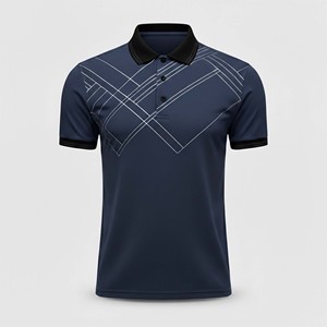 Chemises polo pour hommes en gros, chemises polo personnalisées imprimées, chemises polo décontractées à manches courtes, OEM - Product Image 1