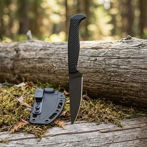 มีดพับแบบ Tactical Drop Point เหล็กดามัสกัส ด้ามไม้ หนา 0.5 มม. คุณภาพระดับอุตสาหกรรม OEM ปรับแต่งได้ ใช้ในครัวสำหรับทำอาหาร ใบมีดตรง 2 นิ้ว - Product Image 4