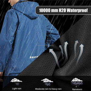 Combinaison de pluie à capuche haut de gamme avec logo personnalisé, légère, imperméable, ajustement réglable, pour toutes les conditions météorologiques - Product Image 6