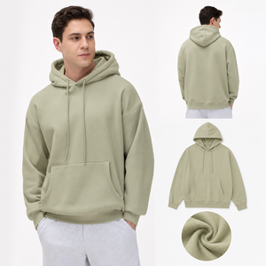 Fabricant, vente en gros, sweat-shirt surdimensionné de haute qualité, coton lourd, sweat-shirt uni pour hommes - Product Image 1