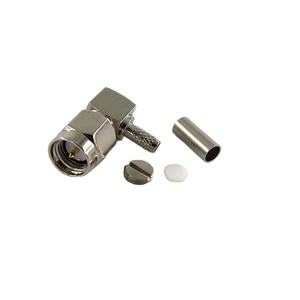 ขั้วต่อ SMA ตัวผู้แบบมุมฉาก 90 องศา อะแดปเตอร์โคแอกเชียล RF สำหรับสาย RG58 RG142 ปลั๊กทองเหลืองชุบทองสำหรับเราเตอร์ไร้สาย - Product Image 6