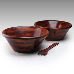 Tazón de madera artesanal hecho a mano para ensalada, fruta, decoración y centro de mesa. - Product Image 4