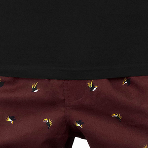 Nouveauté 2026 : Ensemble d'été pour homme avec strass et imprimé noir, chemise et pantalon imprimés en relief pour garçons - Product Image 6