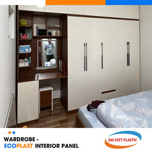 Resistencia al fuego Resistencia a las termitas Armario a prueba de agua Panel interior de PVC La mejor FÁBRICA DE Vietnam para paneles interiores - Product Image 5