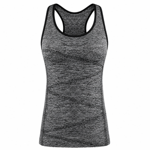 Débardeur dos nageur en jersey pour femme, respirant, séchage rapide, pour la gym, le yoga et les activités sportives, avec logo personnalisé, fournisseur en gros - Product Image 1