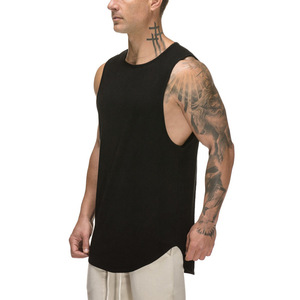 Débardeur côtelé 100 % polyester pour homme, grande taille, respirant et écologique, idéal pour la gym et le sport (vente en gros) - Product Image 3