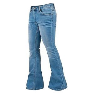 Nuevos Pantalones Vaqueros Acampanados para Hombre con Lavado Ácido, Novedades, 100% Algodón, Ropa Ligera, Fabricación de Ropa, Pantalones Vaqueros Acampanados para Hombre - Product Image 5