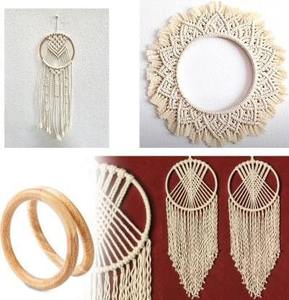 Poignées de sac en bois rondes, cadre en bois pour sac, faites à la main, colorées, fabriquées en Inde - Product Image 5