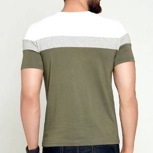 T-shirt Homme Col Rond Coupe Slim 100% Coton 2025 avec Impression Personnalisée Acceptée Service OEM de Haute Qualité Fabricant de T-shirts - Product Image 3