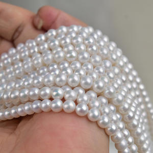 Perles d'eau douce naturelles en vrac, neuves, économiques, de 4 à 5 mm, pour la fabrication de colliers faits main, matériaux semi-finis - Product Image 3