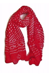 Fancy <b>Art</b> Silk Dupatta with Designer Border Indian Ethnic Wear - Product Image 3