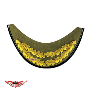 หมวกปักลายใบโอ๊คสีทองของ KEW Wholesale South Africa พร้อมปีกหมวกสำหรับงานพาเหรด พิธีการ และเครื่องแบบ ปีกหมวกทำจากผ้าไมลาร์ - Product Image 2