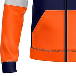 Sudadera con Capucha de Alta Visibilidad, Manga Larga, Cintura con Cinta Reflectante para Mayor Seguridad en el Trabajo, Ropa de Seguridad - Product Image 3