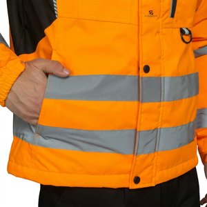 Chaqueta de Seguridad Reflectante para Hombre, Ropa de Trabajo de Invierno, Alta Visibilidad, Impermeable, Resistente al Viento, para Construcción, 2026 - Product Image 3