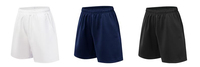 Shorts de sport blancs personnalisables pour hommes, respirants, pour la course et le tennis, vente en gros