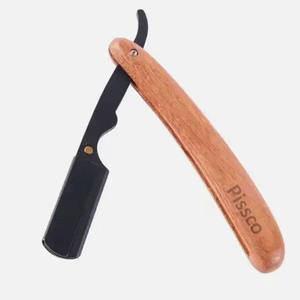 Navaja de Afeitar Plegable de Acero Inoxidable Hecha a Medida con Mango Recto, Herramientas de Barbería, Navaja para el Cabello - Product Image 2