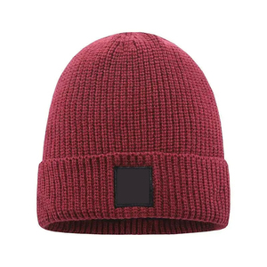 Bonnet unisexe en jacquard réversible 100 % acrylique imperméable, tendance et de haute qualité pour l'hiver - Product Image 1